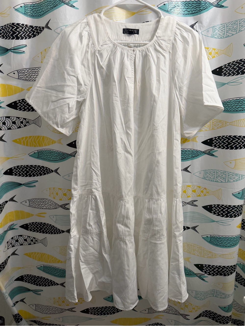 NWT J.Crew Women's White Dress Size Medium Tall